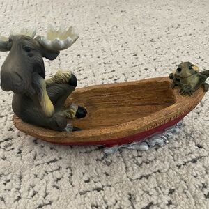 Moose in boat